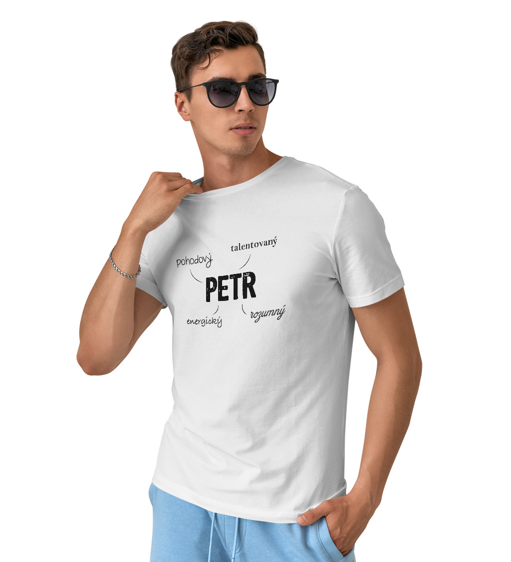 Pánské triko bílé - Petr