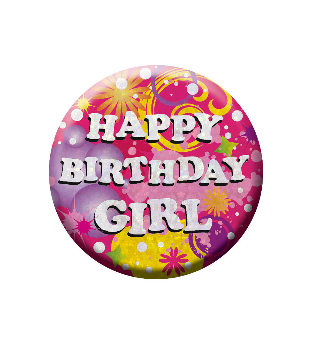 Narozeninová placka - Happy Birthday girl
