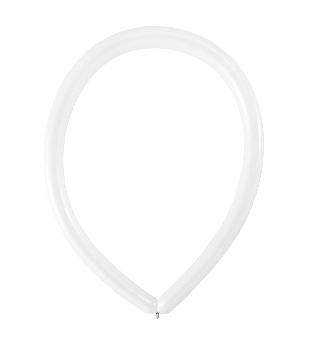 Latexové tvarovací balónky bílé 114 cm 100 ks