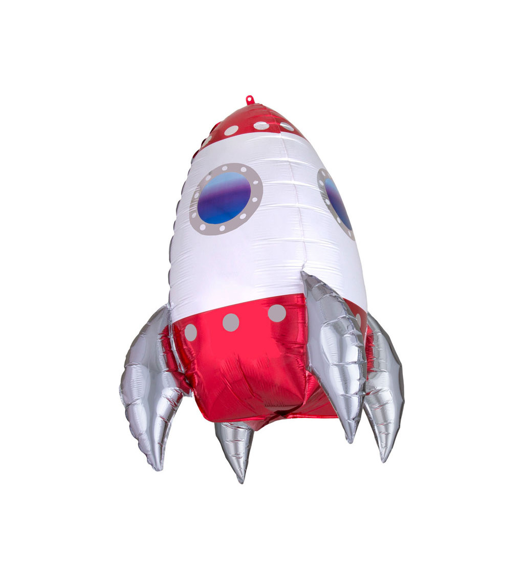 Fóliový balónek raketa barevná
