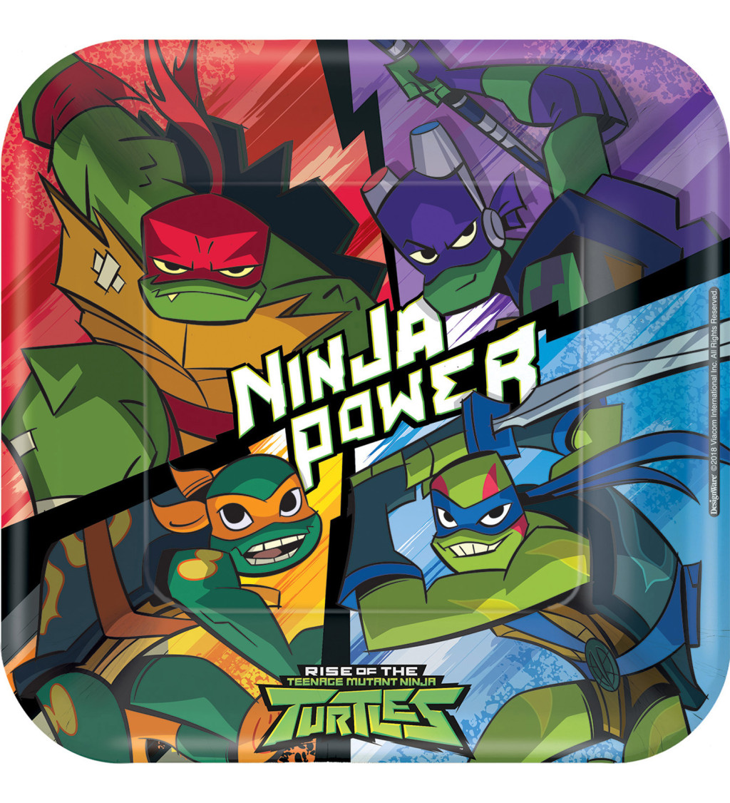 Papírové talířky Želvy Ninja II