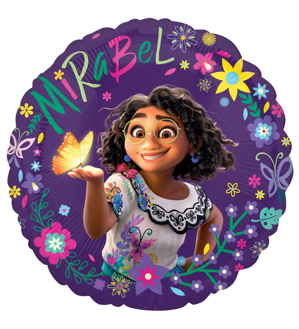 Fóliový balónek Encanto Mirabel fialový 40 cm