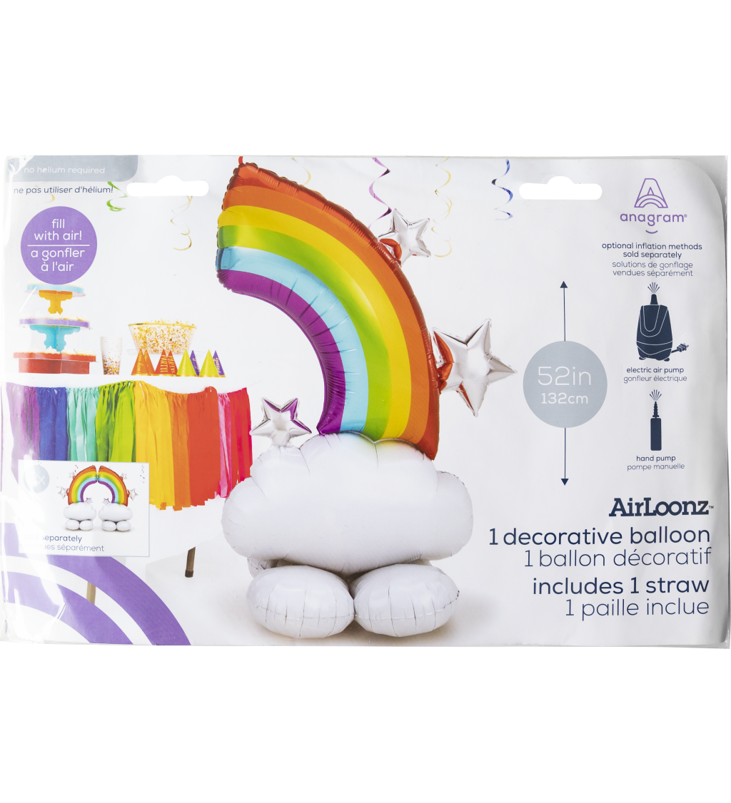 Fóliový balónek Duha 150 cm