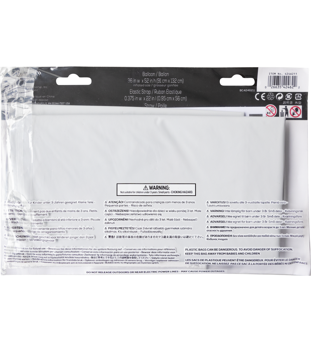 Fóliový balónek Duha 150 cm