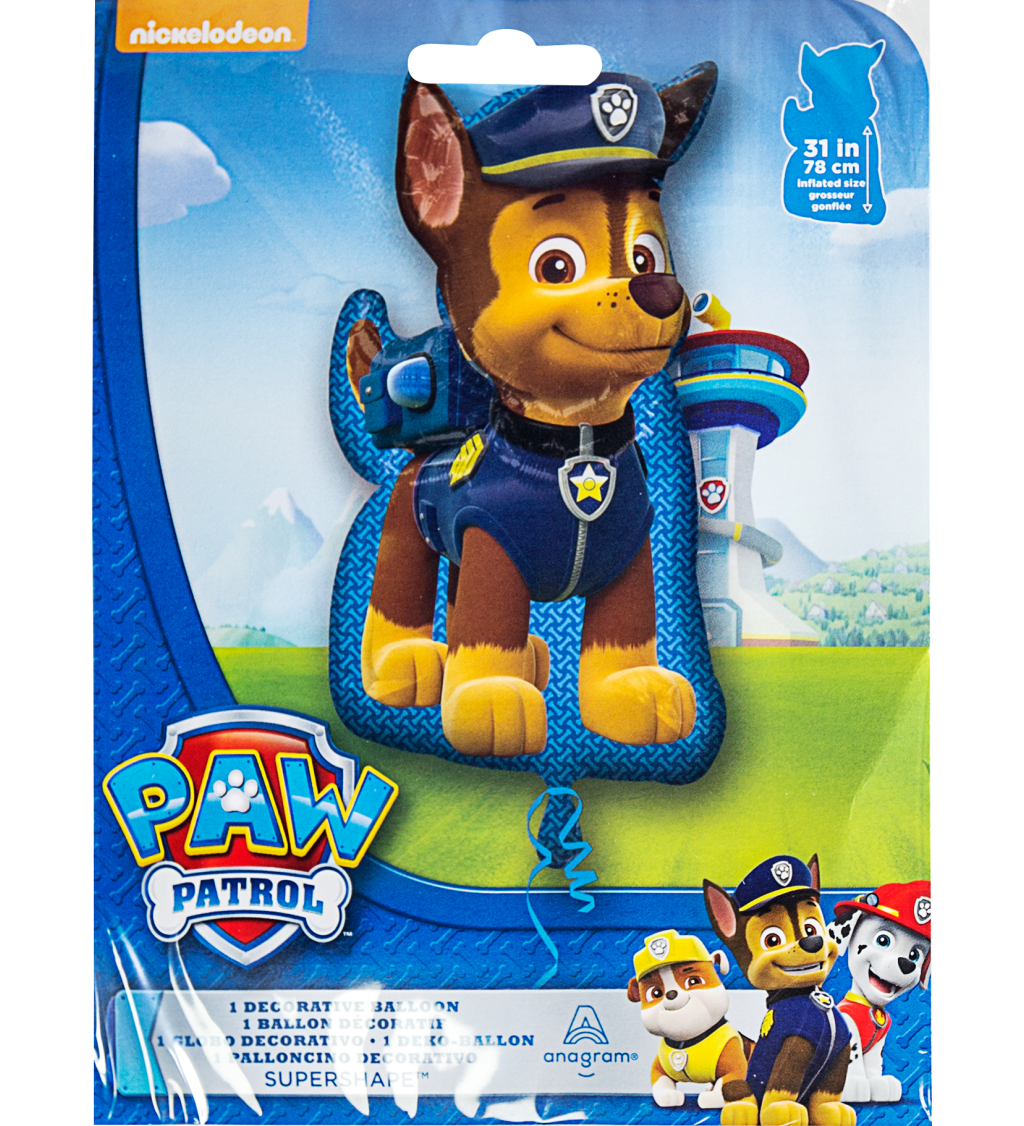 Fóliový balónek Chase modrý 80 cm