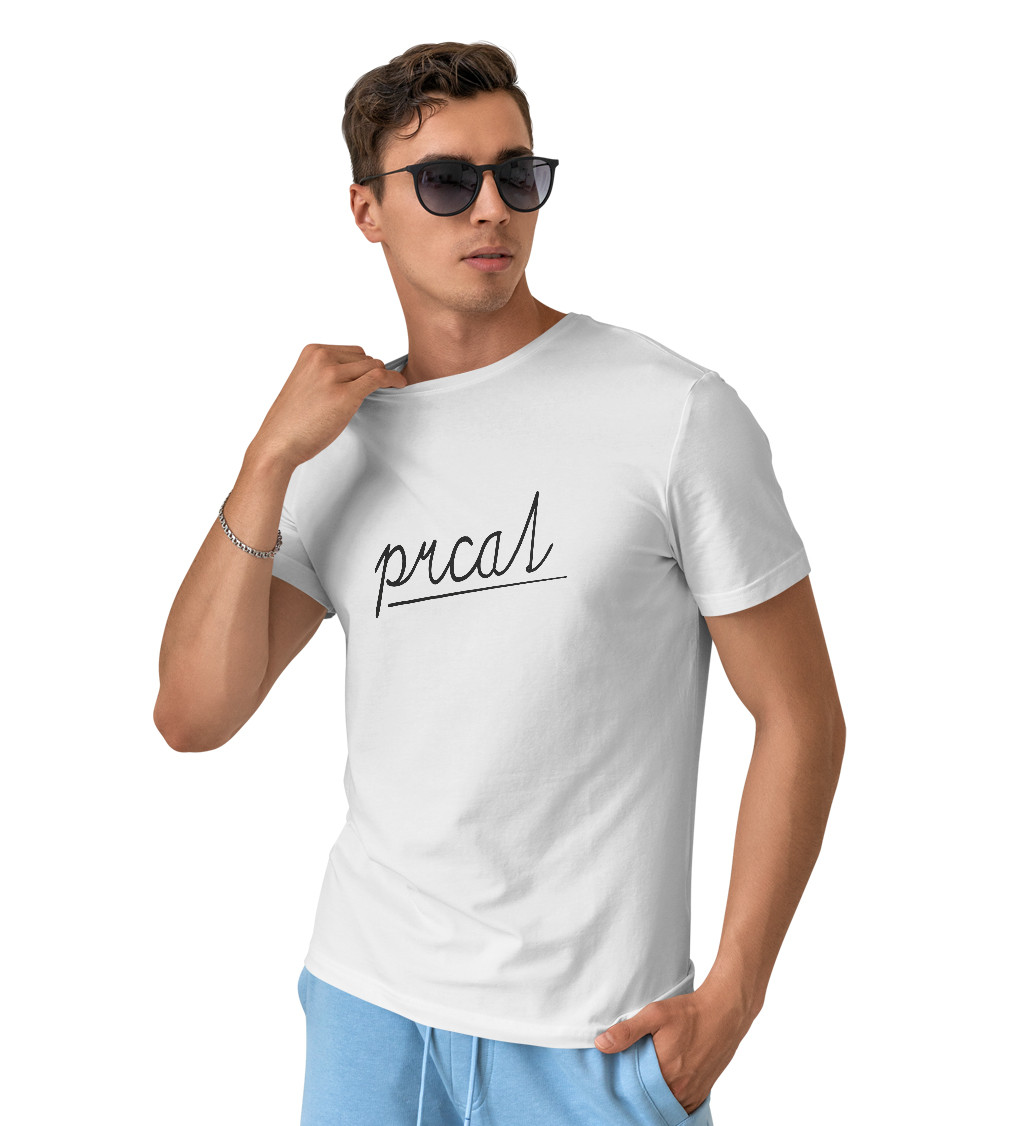 Pánské triko bílé - Prcat