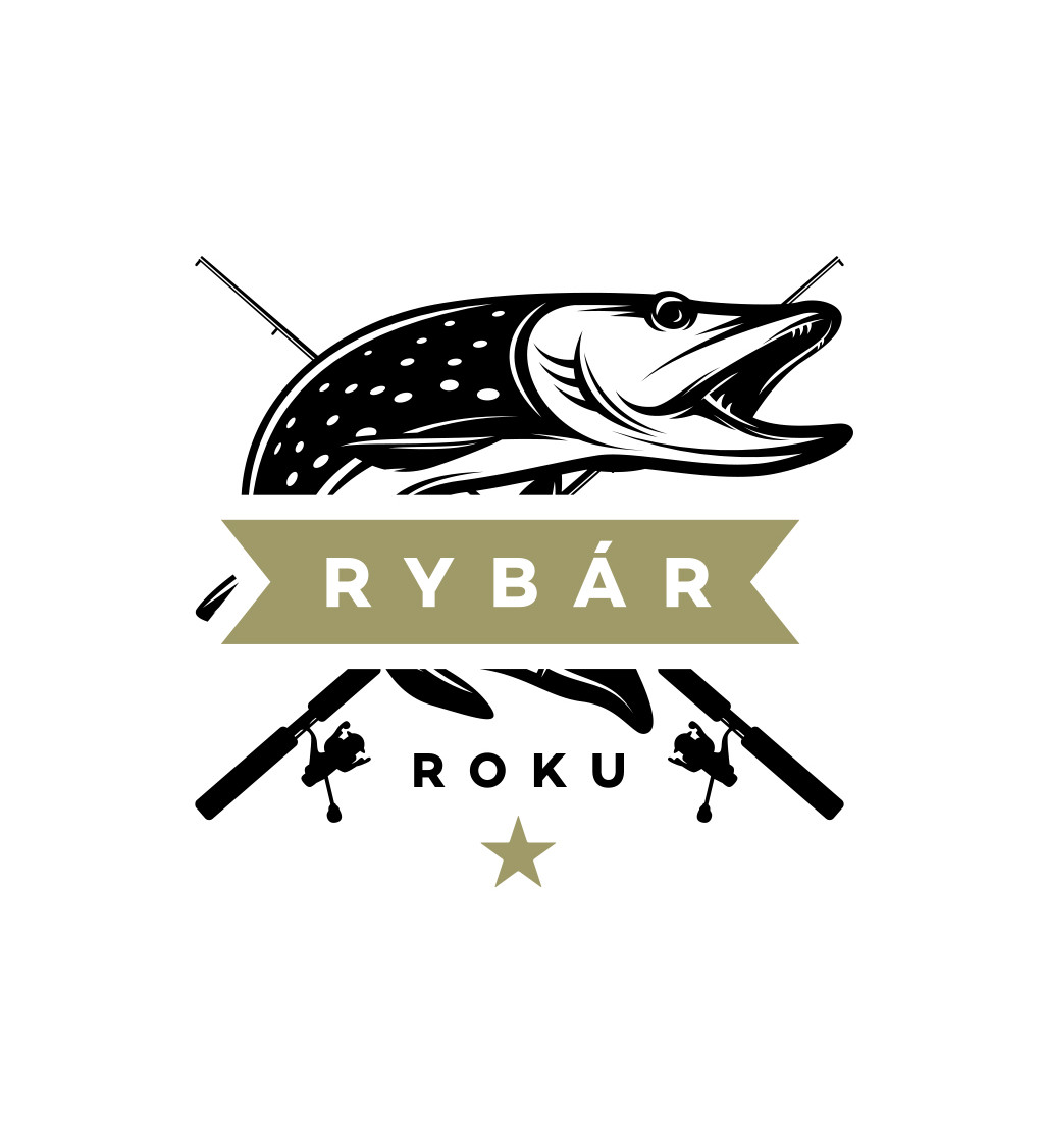 Pánske tričko biele Rybár roka M