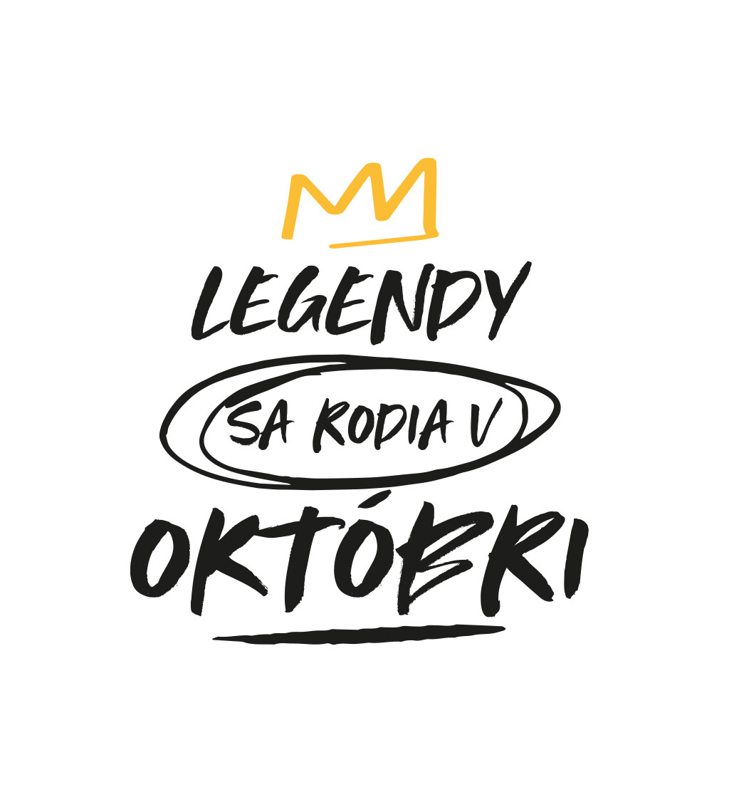 Pánské tričko bílé - Legendy  v októbri