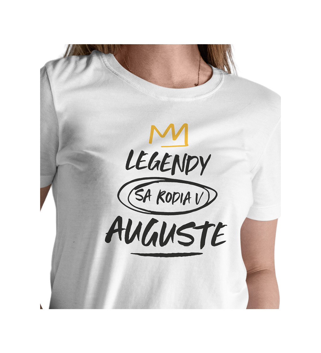 Dámské tričko bílé - Legendy v auguste