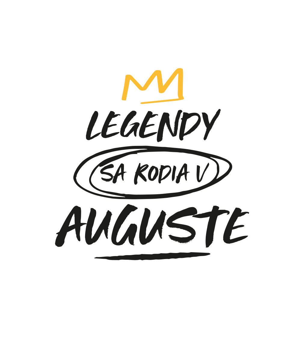 Dámské tričko bílé - Legendy v auguste