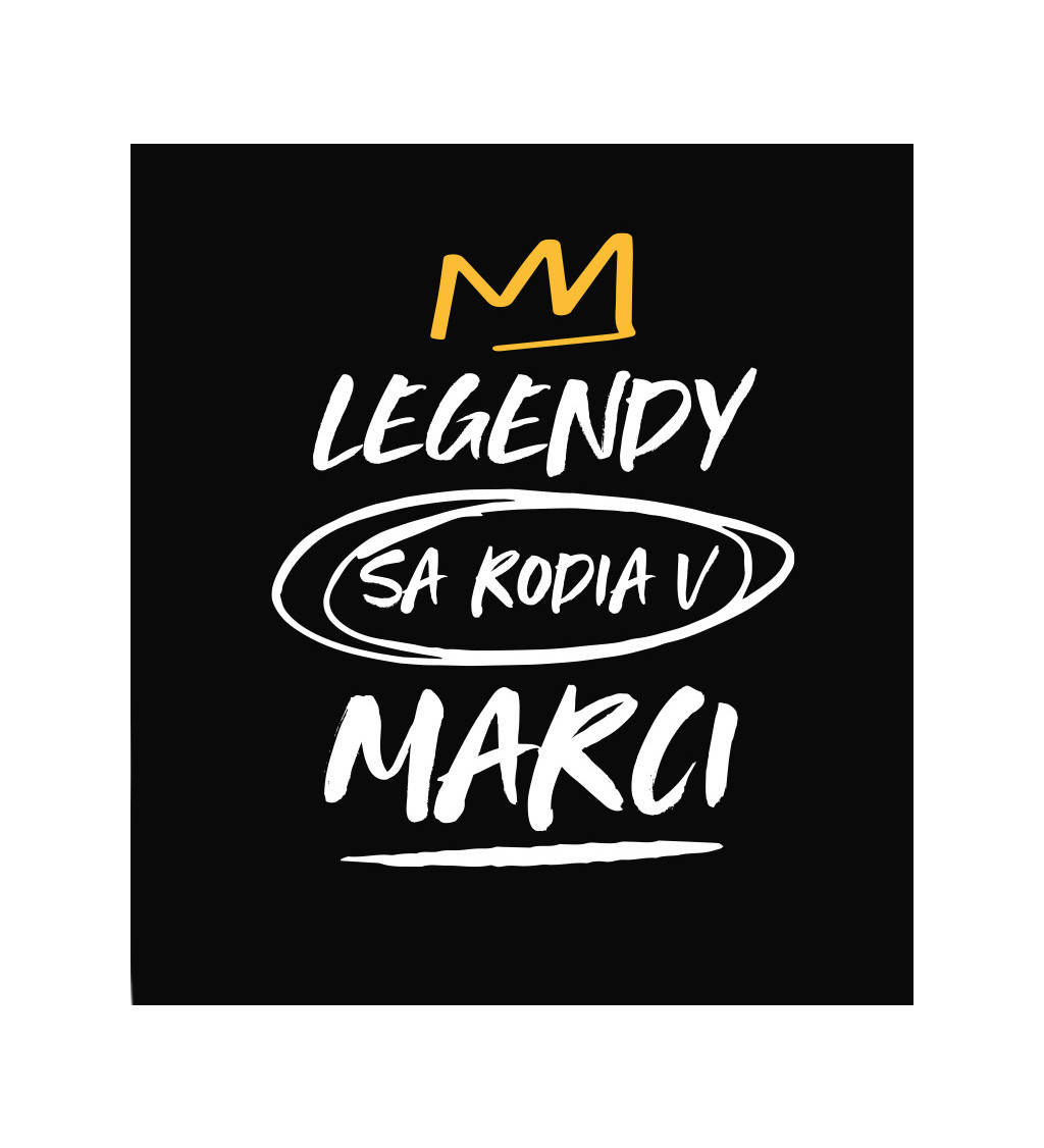 Dámske tričko čierne - Legendy v marci