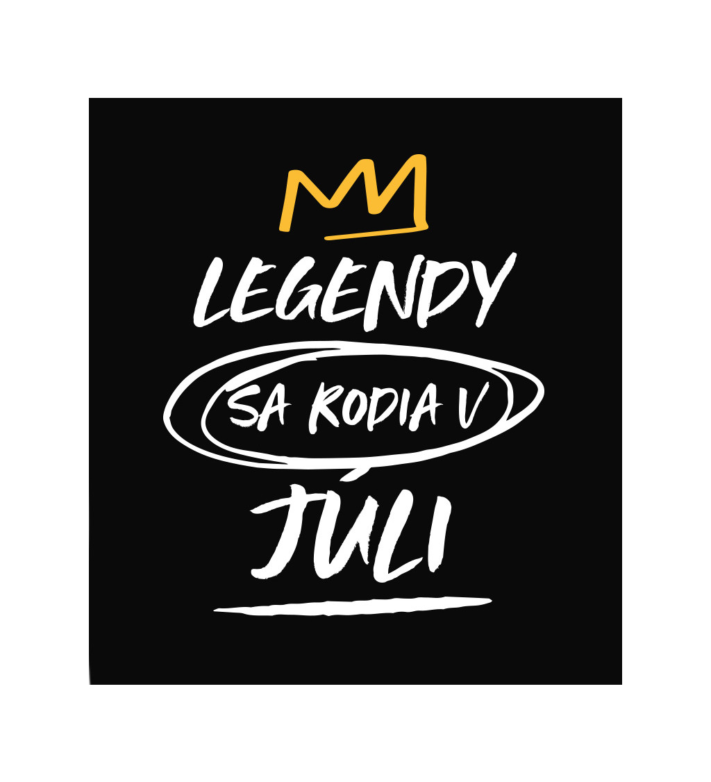 Dámske tričko čierne - Legendy v júli