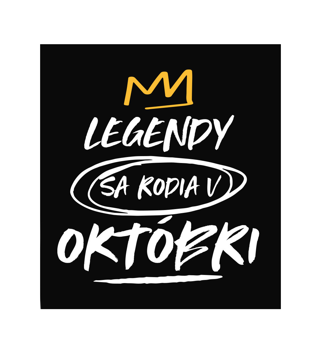 Dámské tričko černé - Legendy v októbri