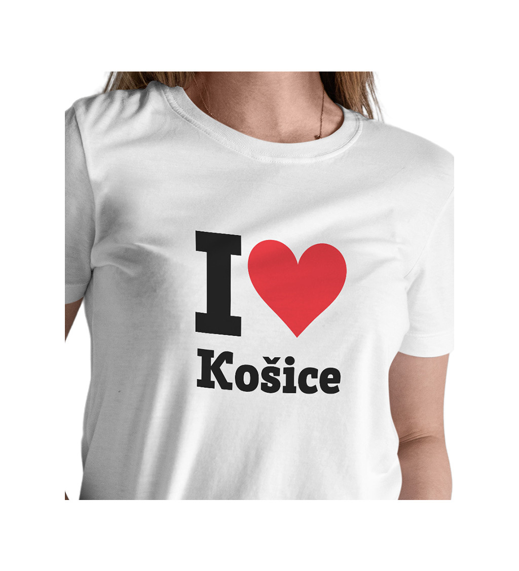 Dámské triko - I love Košice