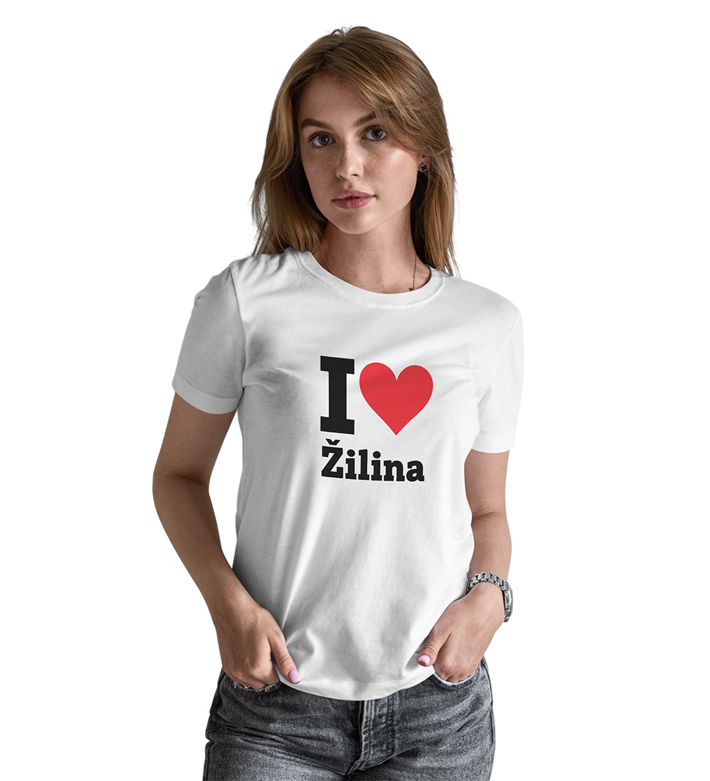 Dámské triko - I love Žilina