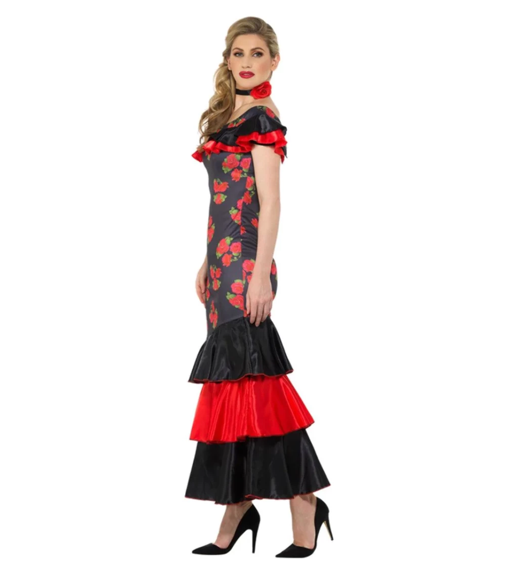 Dámský kostým flamenco tanečnice