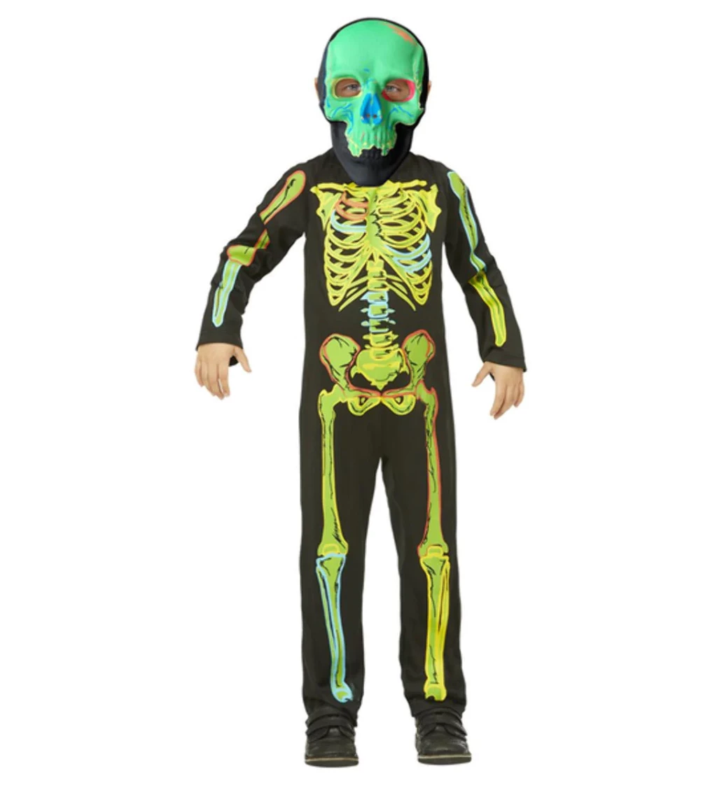 Dětský kostým Neon Skeleton