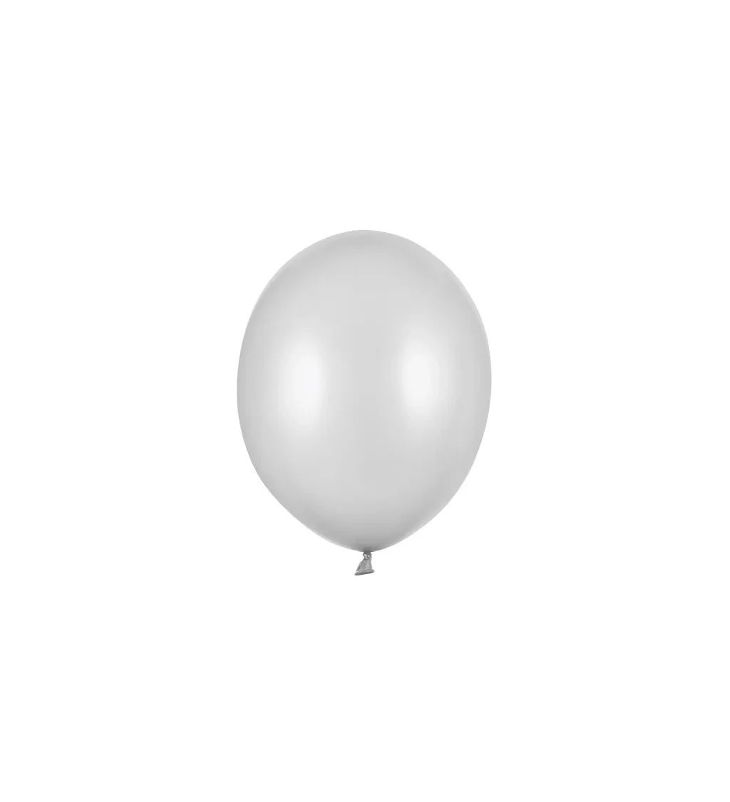 Latexové stříbrné balóny