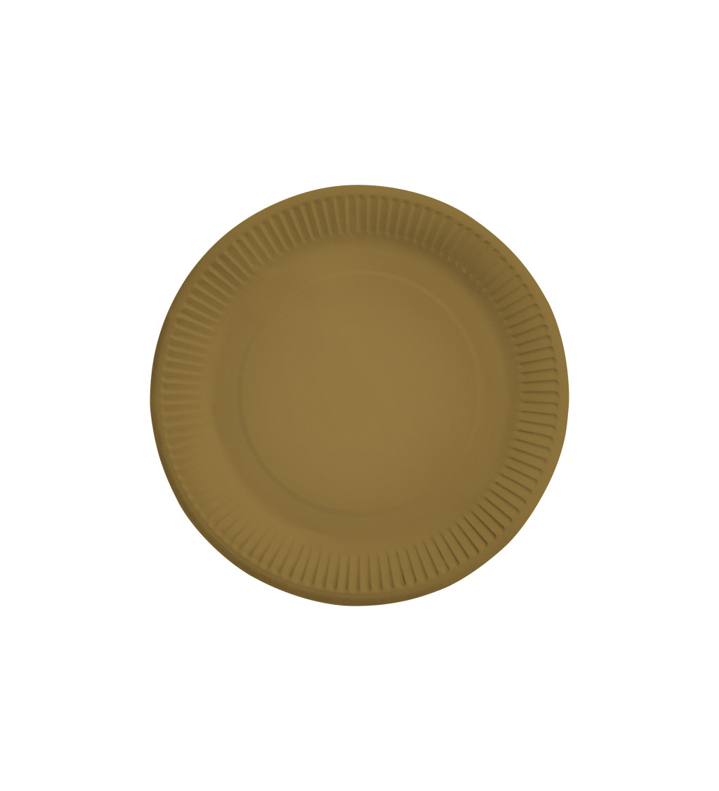 Talířky papírové zlaté