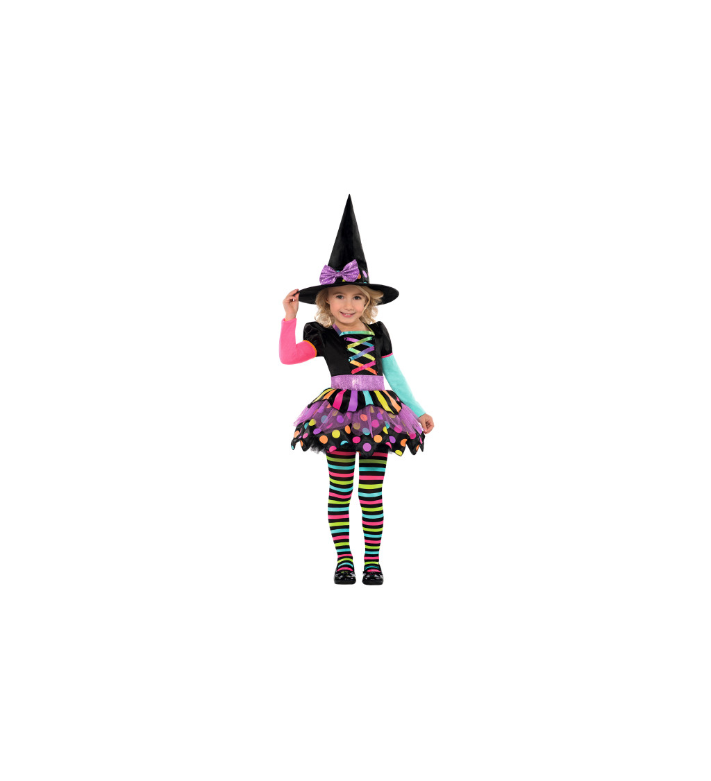 Dětský kostým roztomilé čarodějky