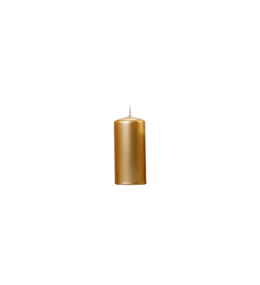 Zlatá lesklá svíčka