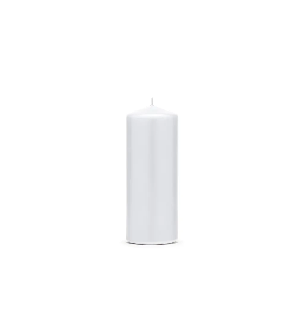 Dekorační bílá svíčka