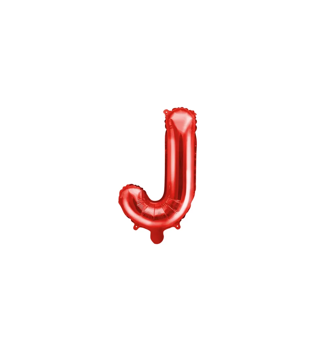 Malé červené písmeno - J