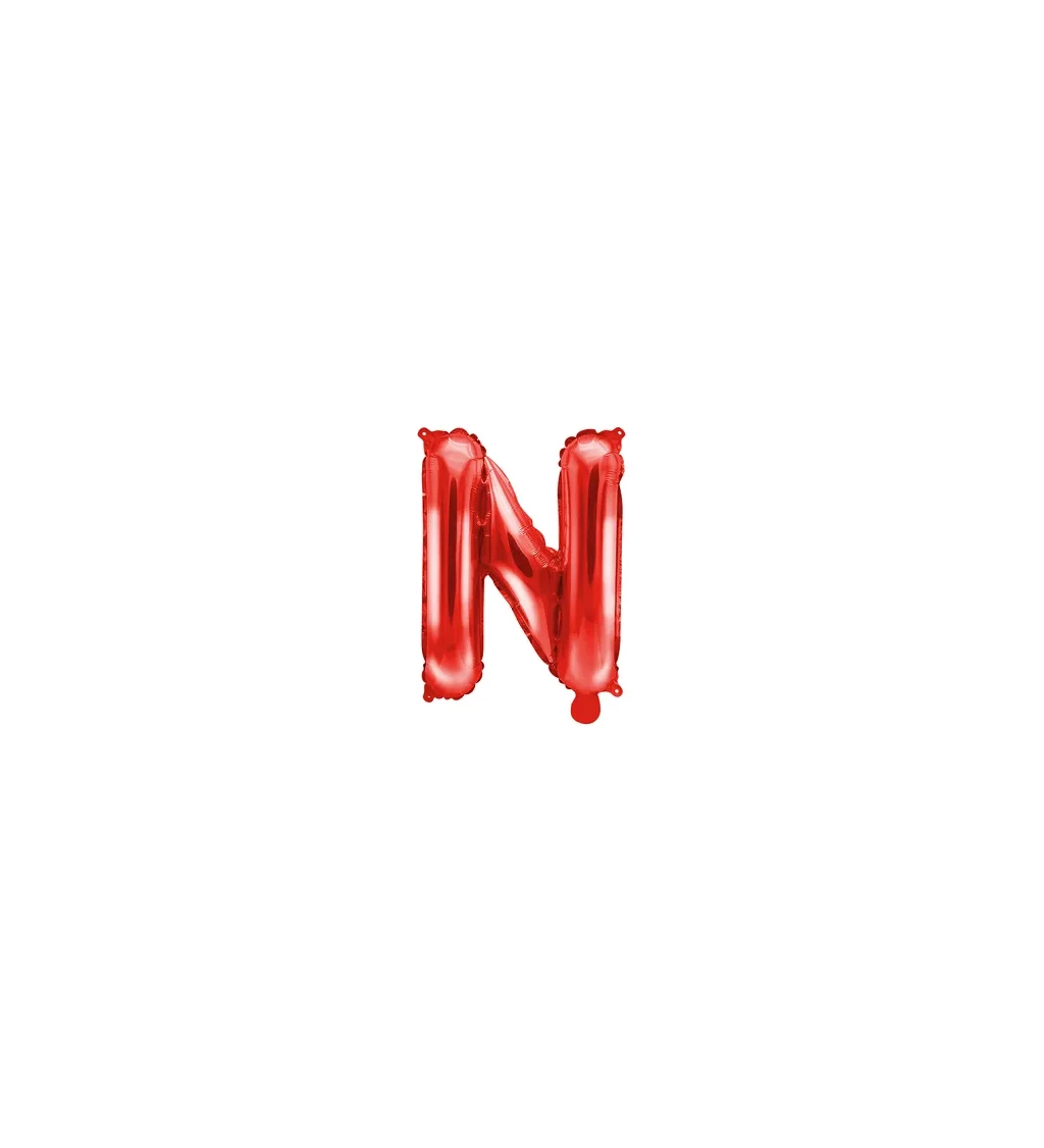 Malé červené písmeno - N