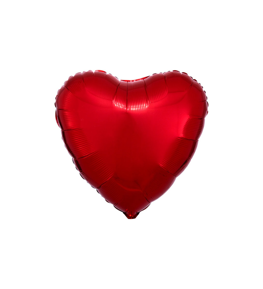 Velké srdce červený balónek