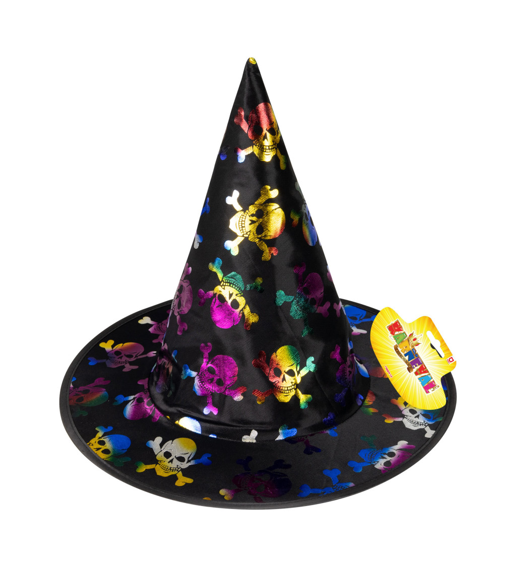 Dětský klobouk - barevné lebky