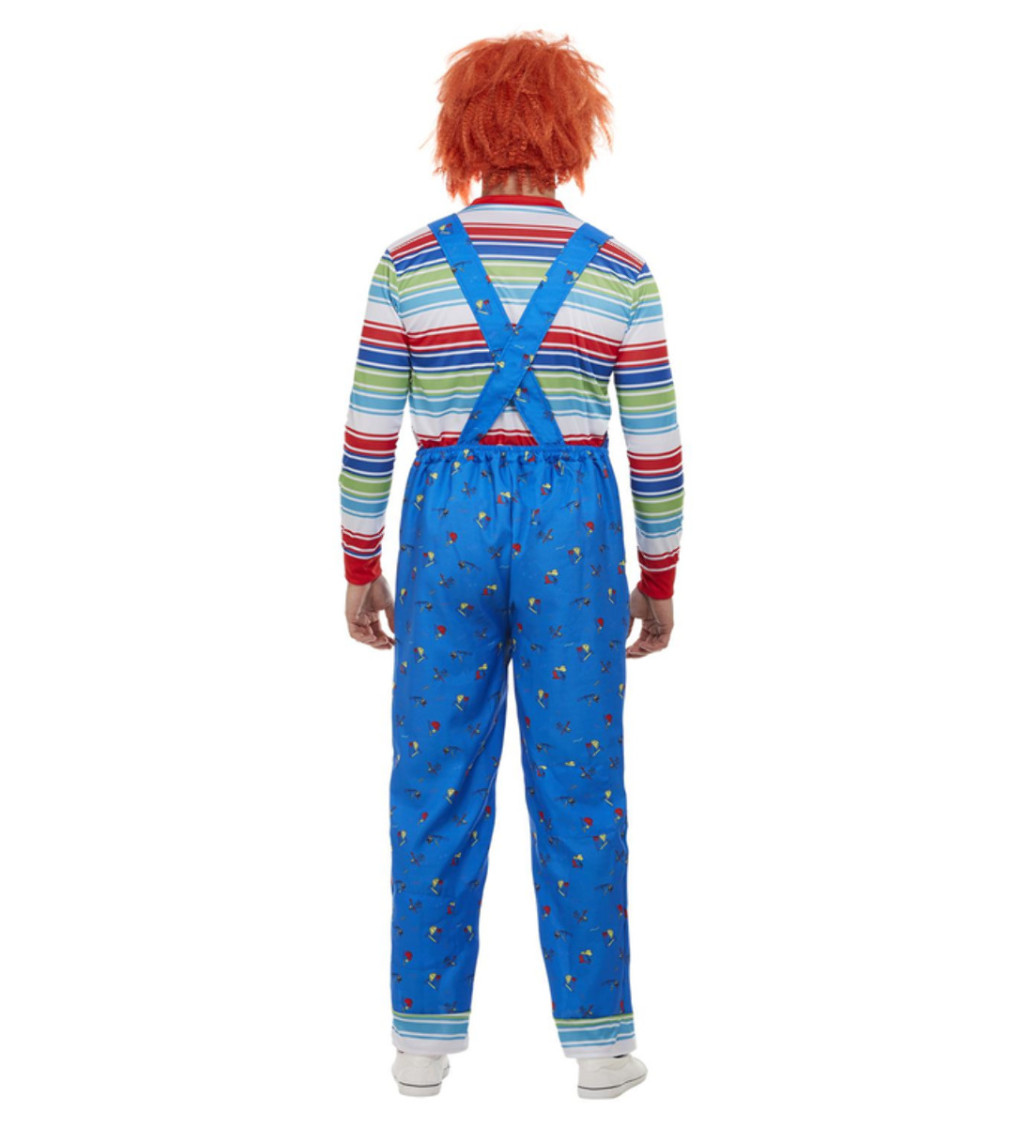Pánský kostým Chucky, modrý