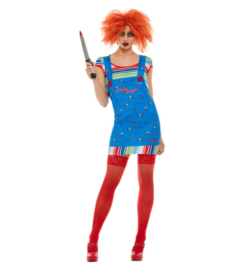 Dámský kostým Chucky, modrý