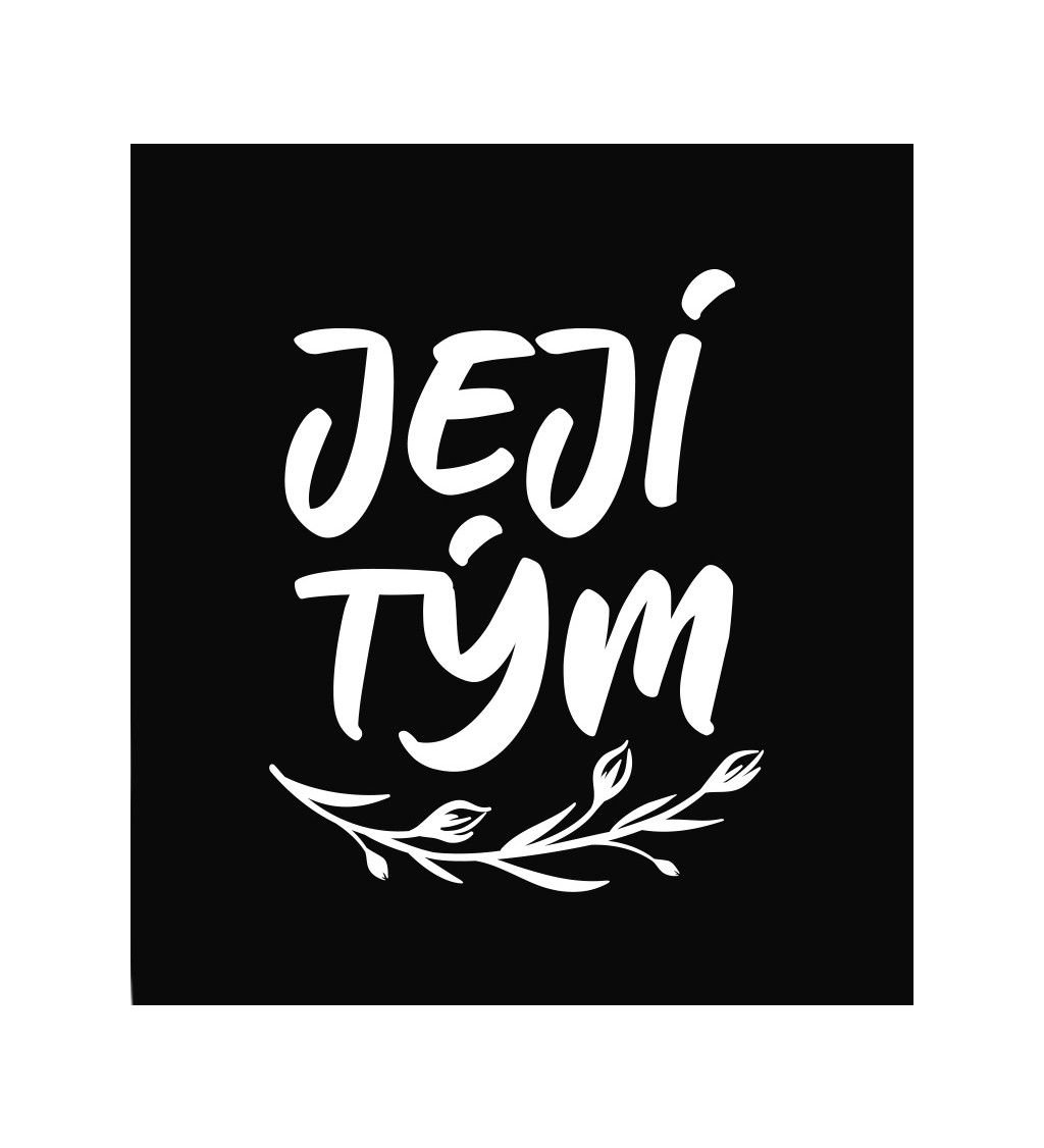 Dámské tričko, černé - Její tým