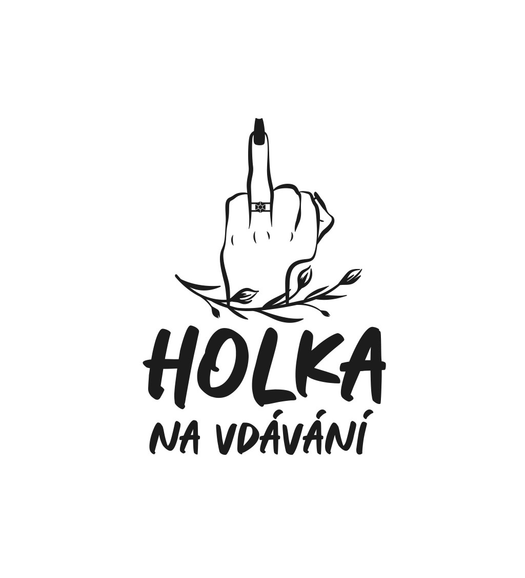 Dámské tričko, bílé - Holka na vdávání