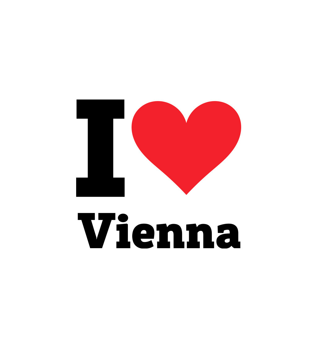 Nažehlovací nápis - I love Vienna