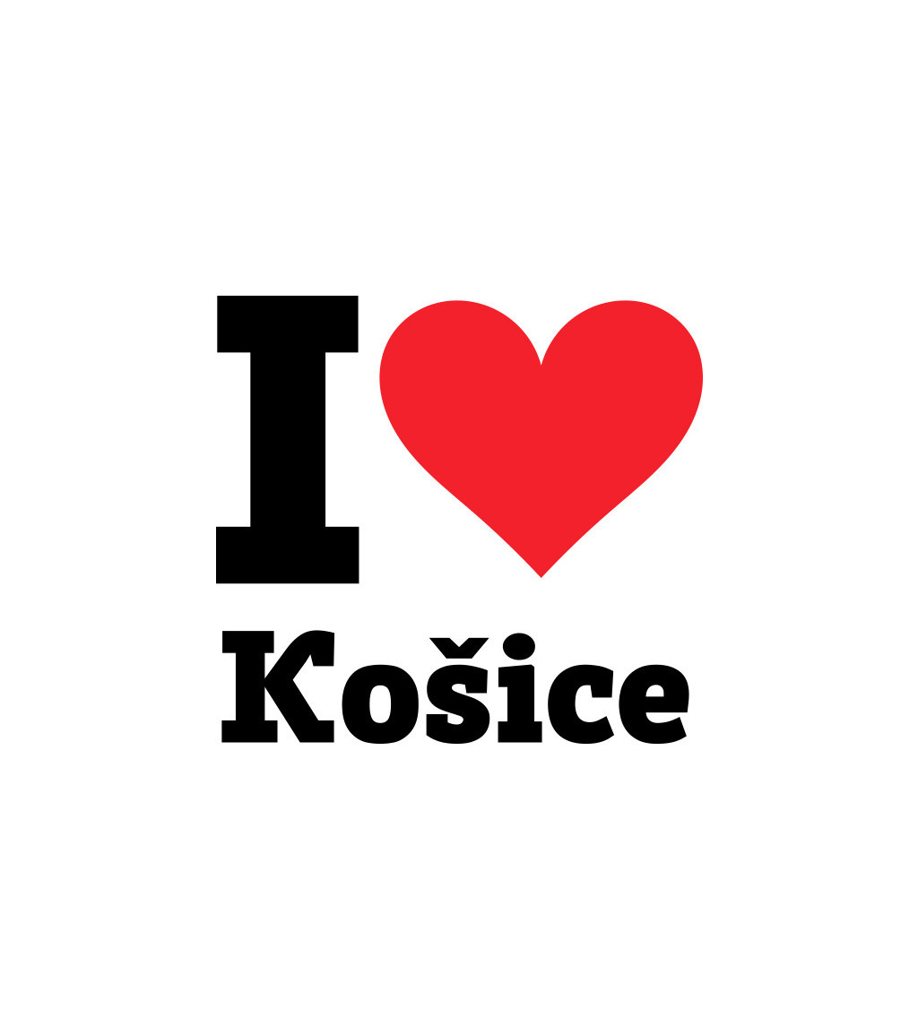 Nažehlovací nápis - I love Košice