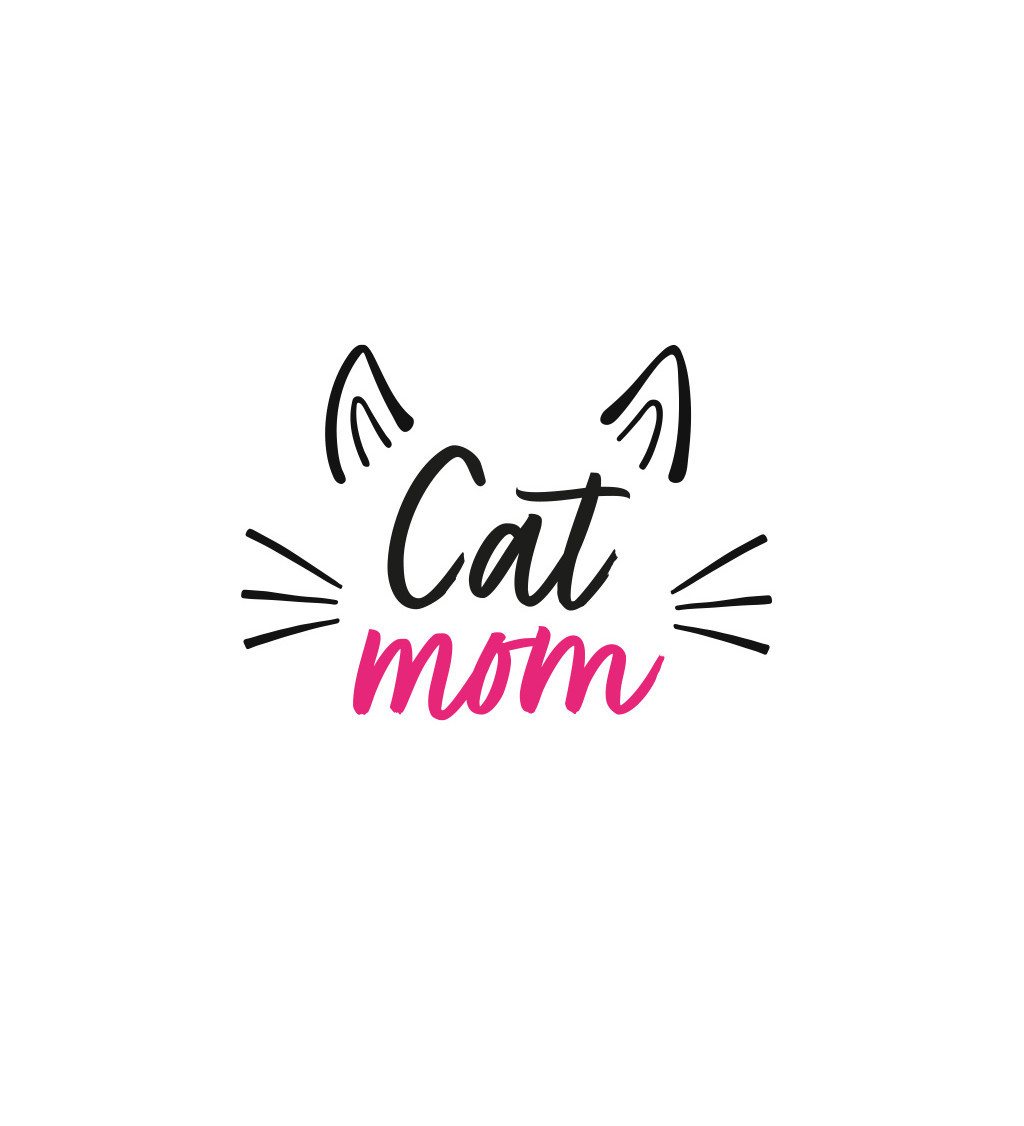 Nažehlovací nápis - Cat mom