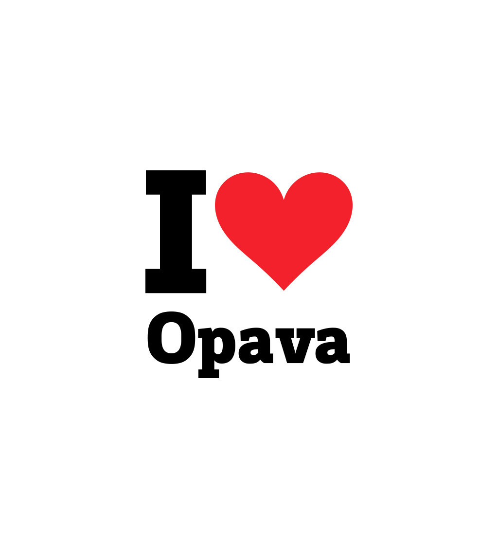 Nažehlovací nápis - I love Opava