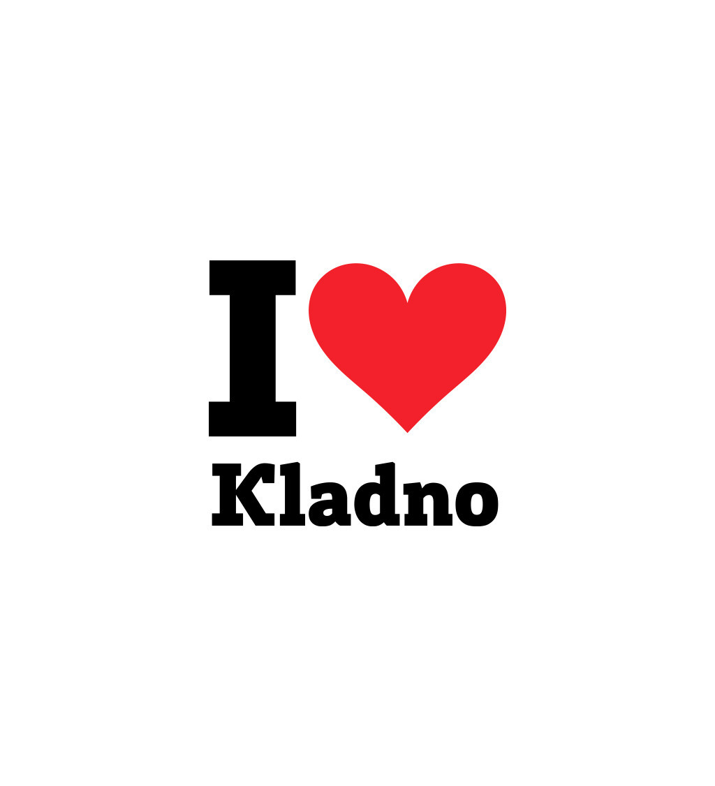 Nažehlovací nápis - I love Kladno