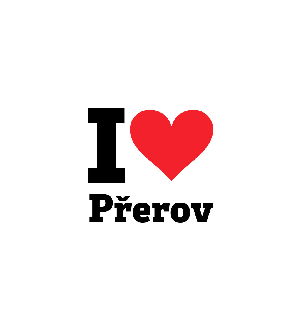 Nažehlovací nápis - I love Přerov