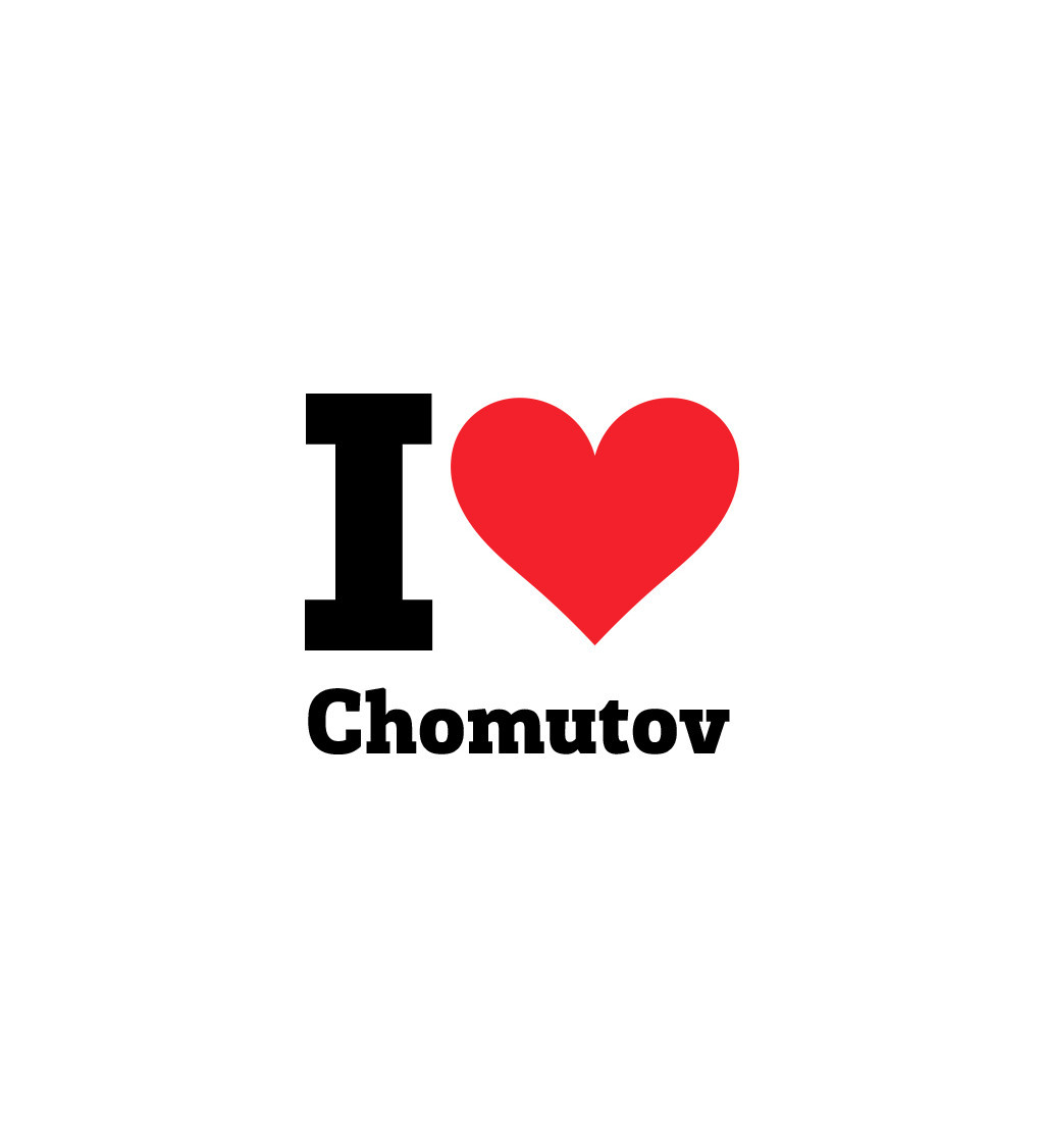 Nažehlovací nápis - I love Chomutov