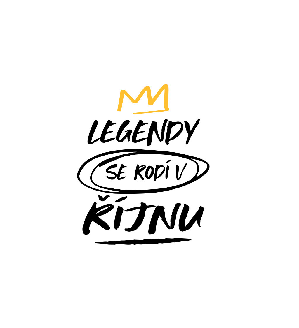 Nažehlovací nápis - Legendy se rodí v říjnu