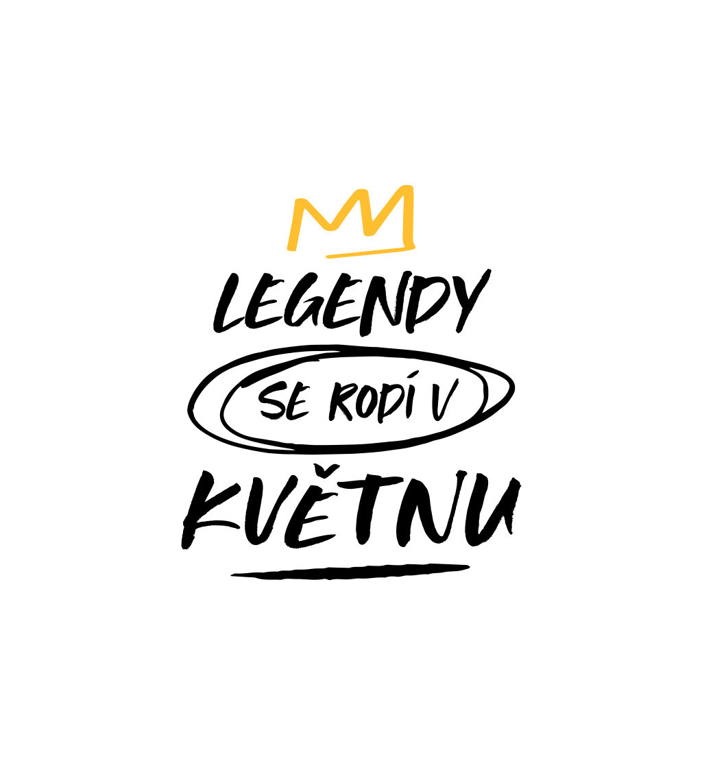 Nažehlovací nápis - Legendy se rodí v květnu