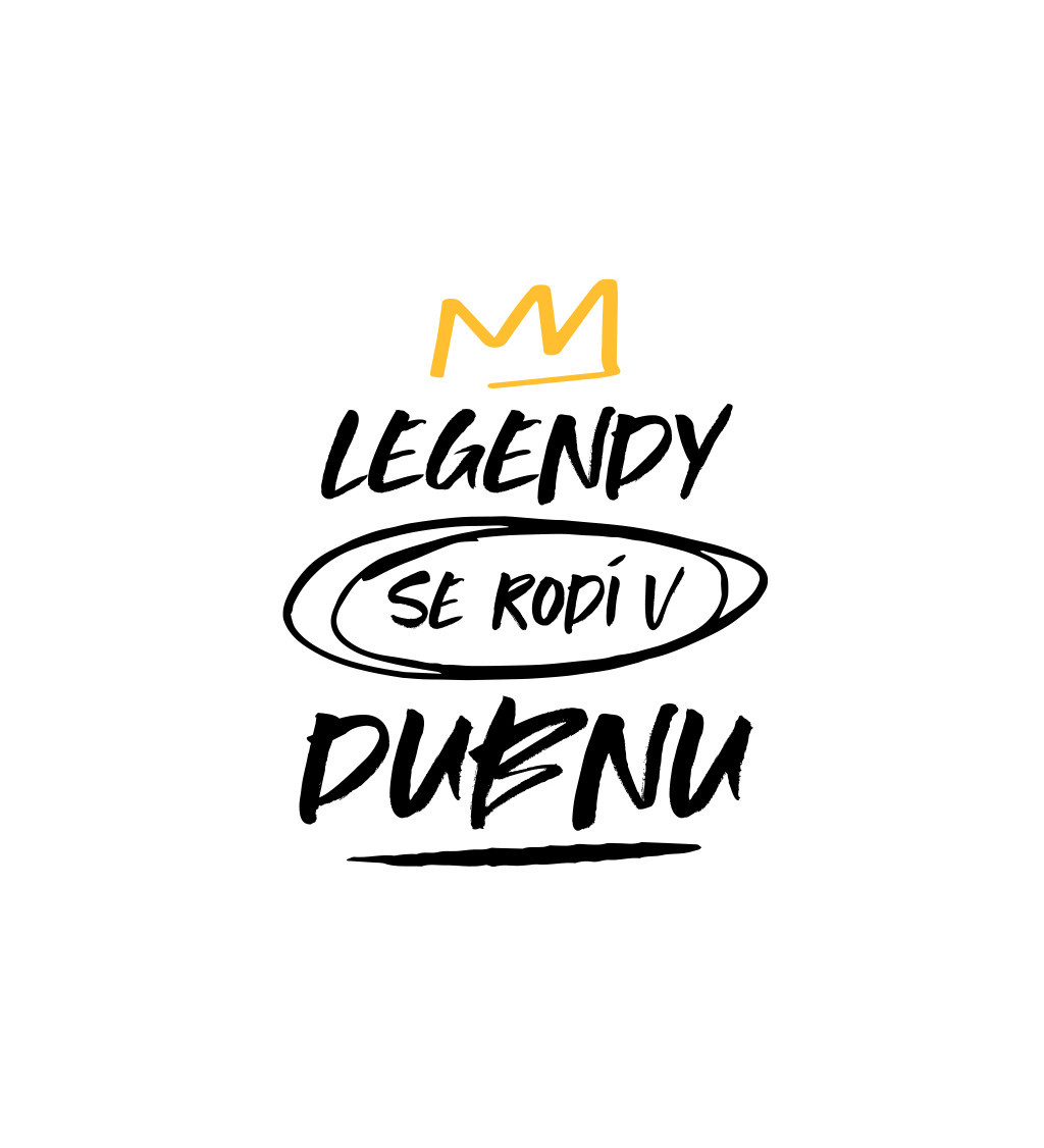 Nažehlovací nápis - Legendy se rodí v dubnu