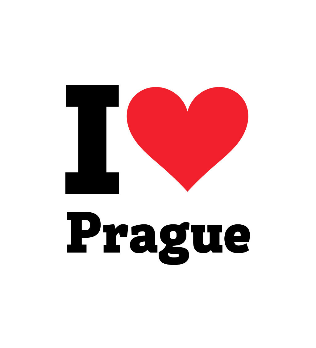 Nažehlovací nápis - I love Prague