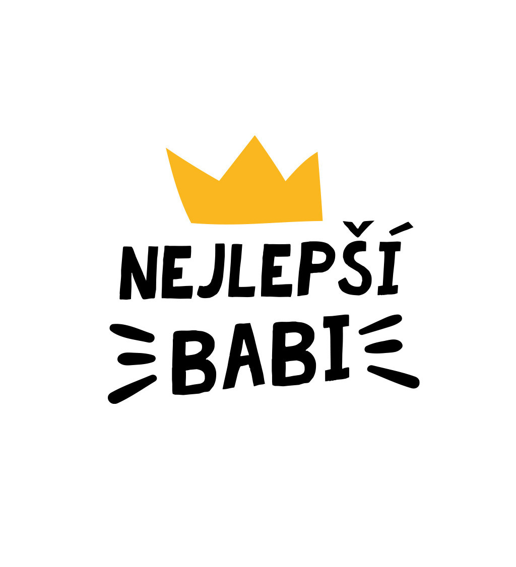 Nažehlovací nápis - Nejlepší babi