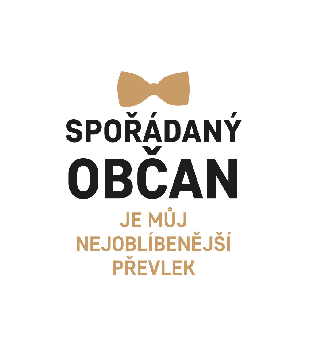 Nažehlovací nápis - Spořádaný občan