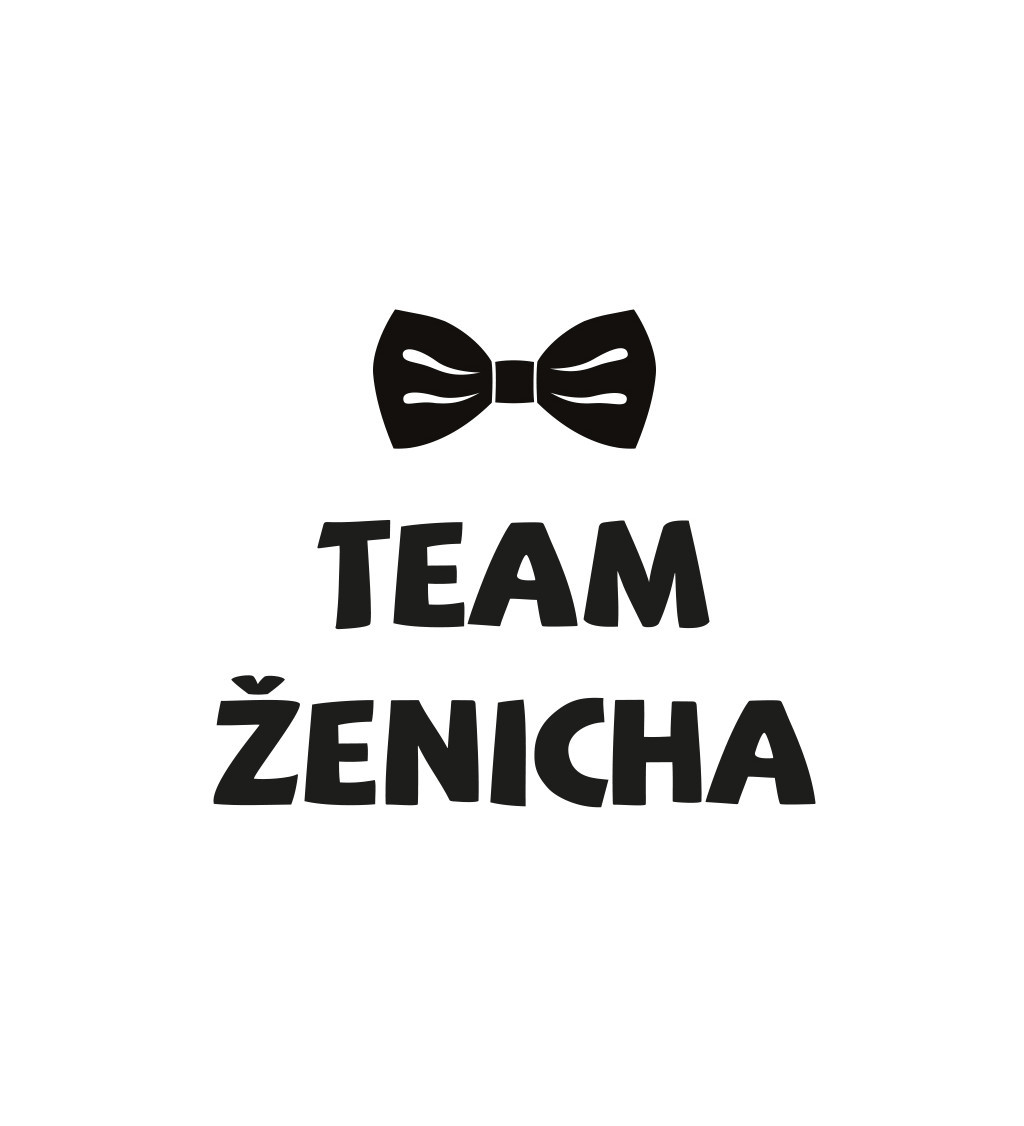 Nažehlovací nápis - Team ženicha motýl