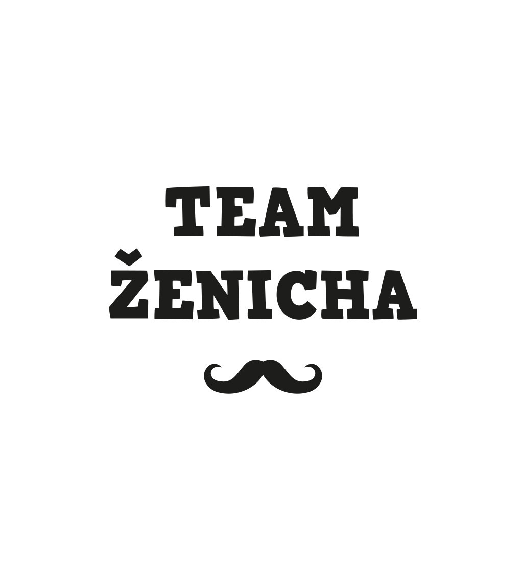 Nažehlovací nápis - Team ženicha knír