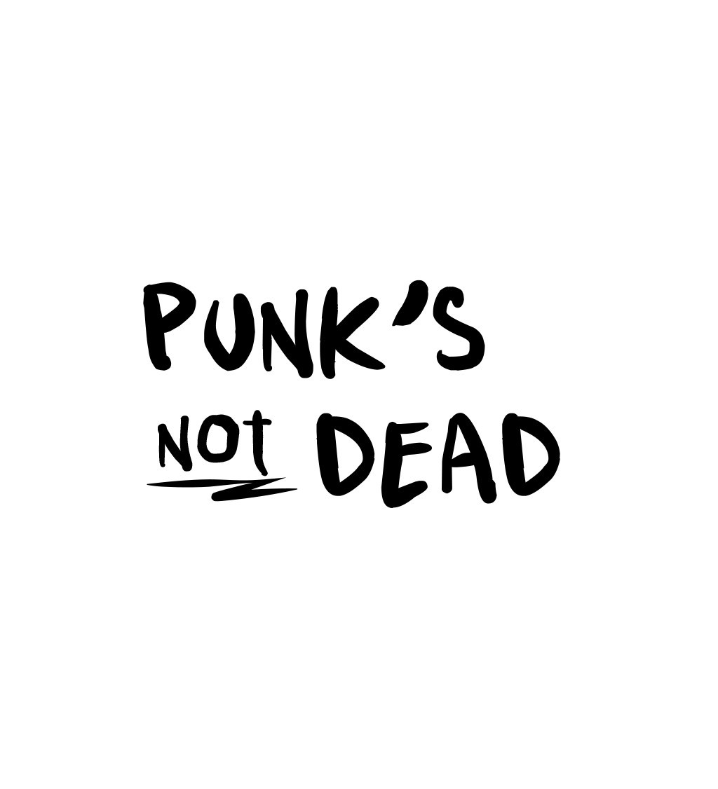 Nažehlovací nápis - Punks not dead